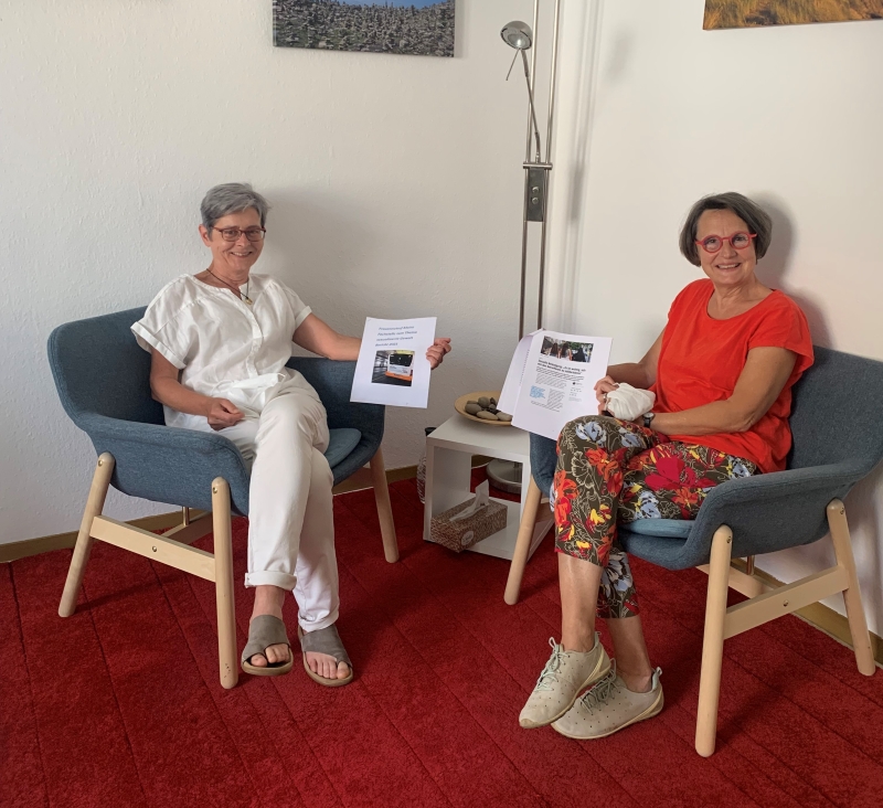 v.l.n.r. Eva Jochmann und Anette Diehl