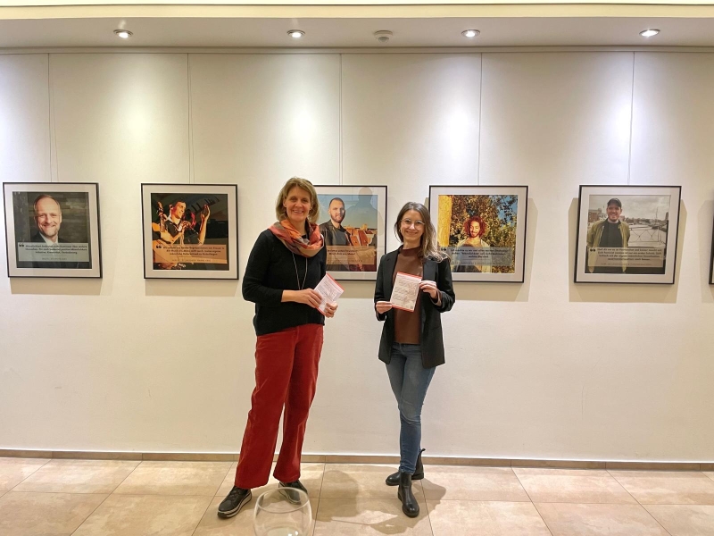 Inge Brauburger (VG Nieder-Olm) & Sabine Wollstädter (Frauennotruf Mainz)