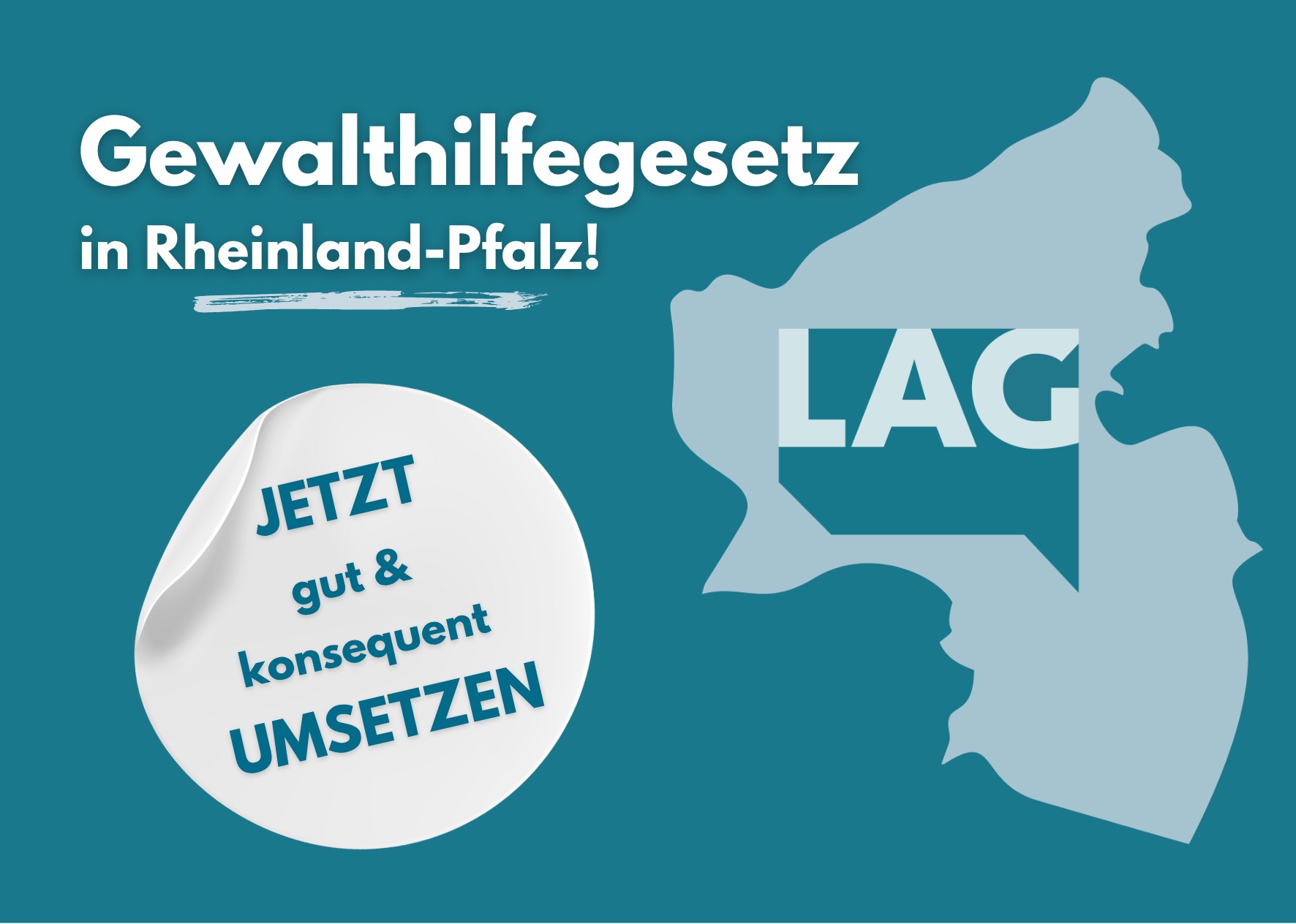 Die zweite Auflage der Postkartenaktion zur Umsetzung des Gewalthilfegesetzes