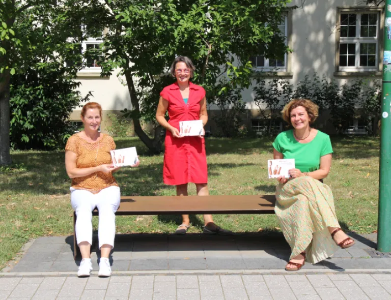 Sabine Weis (ZWW), Anette Diehl (Frauennotruf Mainz) und Anouschka Erny-Eirund (Gleichstellungsbeauftragte der Unimedizin Mainz)