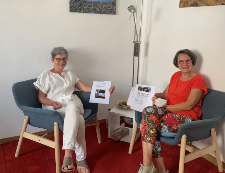 v.l.n.r. Eva Jochmann und Anette Diehl