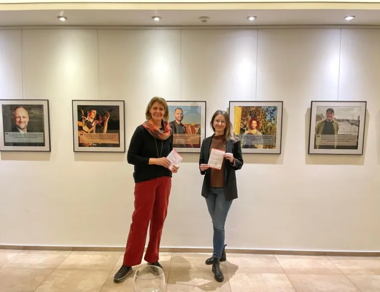 Inge Brauburger (VG Nieder-Olm) & Sabine Wollstädter (Frauennotruf Mainz)